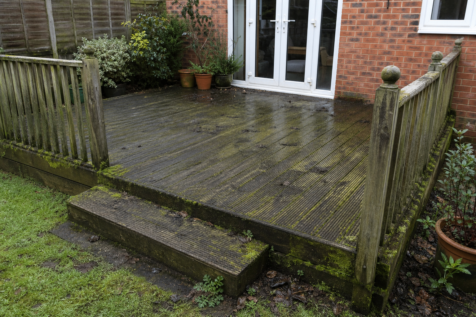 Decking restoration before