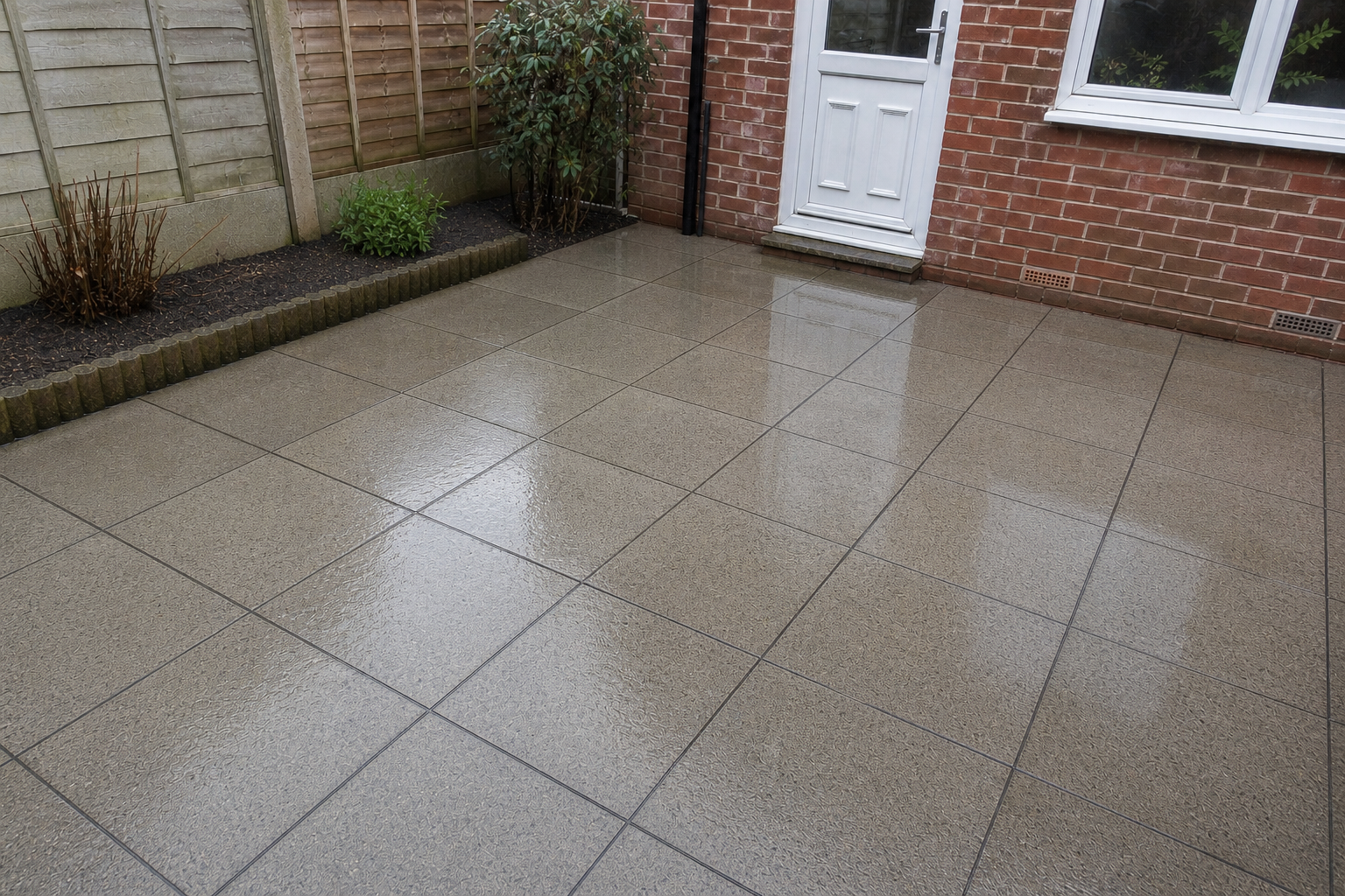 Patio restoration after